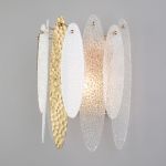 Настенный светильник с фактурным стеклом 326/1