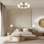 Настенно-потолочный светильник со стеклянным плафоном 70153/1