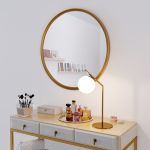 Настольная лампа со стеклянным плафоном 01082/1 латунь