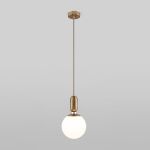 Подвесной светильник со стеклянным плафоном 50197/1 латунь
