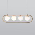 Подвесной светильник со стеклянными плафонами 50089/4 золото