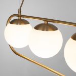 Подвесной светильник со стеклянными плафонами 50089/4 золото