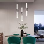 Подвесной светодиодный светильник 50191/1 LED белый/хром