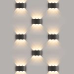 Пылевлагозащищенный светодиодный светильник Twinky Trio чёрный IP54 1551 Techno LED чёрный