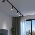 Трековый светильник для однофазного шинопровода Svit GU10 Черный/хром MRL 1013