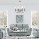 Умная классическая подвесная люстра 60117/8 никель