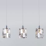 Подвесной светильник с хрусталем 50101/3 хром