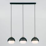 Подвесной светильник 50106/3 античная бронза/черный