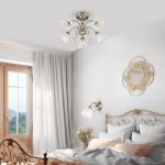 Бра со стеклянным плафоном 30155/1 античная бронза