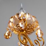 Классическое бра с хрусталем 10109/1 бронза/тонированный хрусталь Strotskis