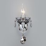 Классическое хрустальное бра 10103/1 хром/дымчатый хрусталь Strotskis