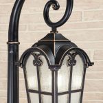 Уличный светильник на столбе Mira F черное золото IP33 GL 1001F