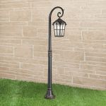 Уличный светильник на столбе Mira F черное золото IP33 GL 1001F