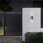 Настенный светодиодный светильник Tube double черный IP54 1502 TECHNO LED