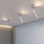 Настенно-потолочный светодиодный светильник 20084/1 LED серебро