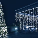 Новогодняя гирлянда занавес белый 2*3м IP65 200-101 белый