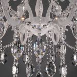 Подвесная люстра с хрусталем 10108/8 белый/прозрачный хрусталь Strotskis