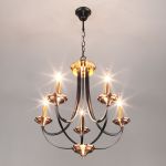 Подвесная люстра в стиле лофт 60098/5 черный