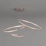 Подвесной светодиодный светильник с пультом управления 90180/3 сатин-никель