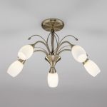 Потолочная люстра со стеклянными плафонами 30280/5