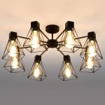 Потолочная люстра в стиле лофт 70107/8 черный