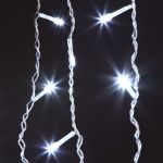 Новогодняя гирлянда бахрома белый 1,8*0,5м IP20 100-001 белый