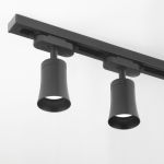 Трековый светильник для однофазного шинопровода Vetro GU10 черный (1 шт.) MRL 1001