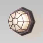 Уличный настенный светильник Telarana S капучино GL 1023D