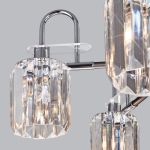 Умная потолочная люстра с хрусталем в стиле лофт 70090/5 графит