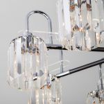 Умная потолочная люстра с хрусталем в стиле лофт 70090/8 графит