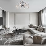 Умная потолочная люстра с хрусталем в стиле лофт 70090/8 графит