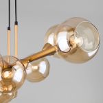 Умный подвесной светильник с круглыми стеклянными плафонами 70113/8 янтарный Smart