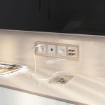 Акустическая розетка (перламутровый рифленый) WL13-AUDIOx4