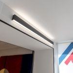 Линейный светодиодный накладной двусторонний светильник 128см 50Вт 6500К черный LSG-02-2-8*128-35-6500-MSh