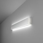 Линейный светодиодный накладной двусторонний светильник 53см 20Вт 6500К серебряный 101-100-40-53