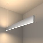 Линейный светодиодный подвесной двусторонний светильник 103см 40Вт 4200К серебряный LSG-01-2-8*103-32-4200-MS