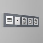 Накладка для розетки HDMI (серебряный рифленый) WL09-HDMI-CP