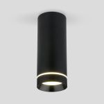 Накладной светодиодный светильник DLR022 12W 4200K черный матовый