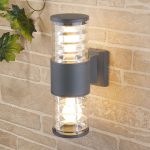 Настенный уличный светильник 1407 Techno cерый IP54 1407 Techno cерый