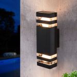 Настенный уличный светильник 1449 Techno  черный IP54 Techno 1449 черный