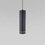 Подвесной светодиодный светильник DLR023 12W 4200K черный матовый