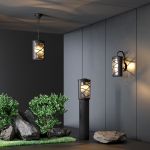 Уличный настенный светильник Premier D IP44 GL 1017D черный