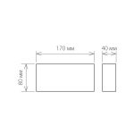 Пылевлагозащи<wbr>щенный светодиодный светильник Twinky Trio белый IP54 1551 Techno LED белый