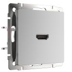 Розетка HDMI серебряный WL06-60-11