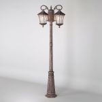 Уличный светильник на столбе Virgo F/2 капучино IP44 GLXT-1450F/2 капучино