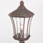 Уличный светильник на столбе Virgo F капучино IP44 GLXT-1450F капучино