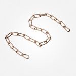 Цепь с карабинами 1 м золото 10301 золото