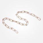 Цепь с карабинами 1 м белый с золотом 10302 белый с золотом