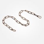 Цепь с карабинами 1 м античная бронза 10303 античная бронза