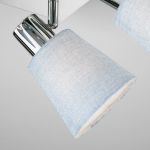 Потолочный светильник с абажурами 20080/4 хром/голубой